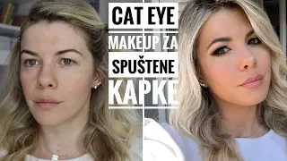 Cat Eye Look za spuštene kapke