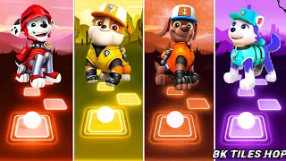 Paw Patrol Family & Friends | Everest vs Marshall vs Zuma vs Rubble | Paw Patrol EDM Rush