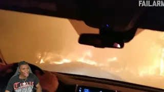 THEY DRIVING THROUGH HELL!! People Vs Nature Fails  Crazy Weather Caught on Camera