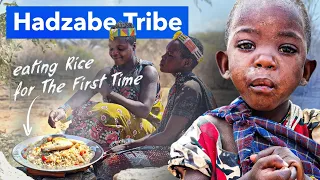 The Hadzabe Tribe Experiences Rice For The First Time | They're Surprised By The Taste!