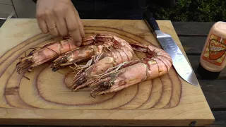 XXXL RIESENGARNELEN Gambas King Prawns vom Grill perfekt GRILLEN Anleitung —- Klaus grillt