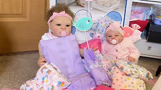 La fiesta de bienvenida de mis dos nuevas bebes reborns | las bebes reborns  ya tienen nombre |