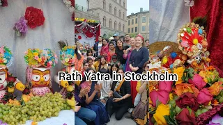 Hare Rama hare Krishna 🙏 rath Yatra in Stockholm Sweden 🇸🇪