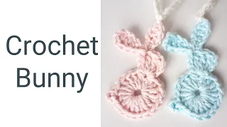 Crochet Bunny Applique/Crochet a Bunny #crochetwithcotton