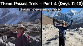 EVEREST BASECAMP | THREE PASSES TREK Nepal Unguided |  (Part 4)