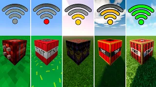 Tnt with different Wi-Fi in Minecraft be like