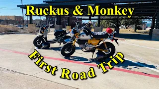 Honda Ruckus and Honda Monkey First Road Trip