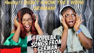 ARE THESE GERMAN SONGS?! 😱 ||Popular Songs from German Artists! || His First Time REACTION!!!😱😱