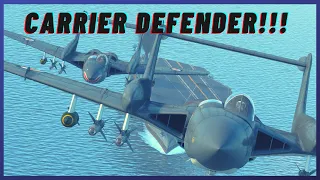 War Thunder SIM Sea Vixen FAW.2 Carrier Defender!!! [Vixen is kinda op in EC6]