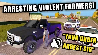 SHERIFF SQUAD REPORTING FOR DUTY...IMPOUNDING FARMER'S TRUCKS | FARMING SIMULATOR 2017