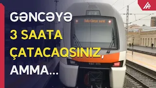 Gəncə sürət qatarı işə başladı: Bileti 10 yox, 33 manata alacaqsınız