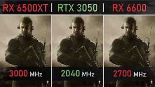 RX 6500XT vs RTX 3050 vs RX 6600 | 1080P, 1440P & 4K Benchmarks