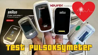 Braun Beurer Medisana Pulse Oximeter Test Pulsoksymetr