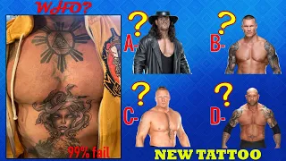 WWE QUIZ | 99% Fail to Guess All WWE SUPERSTAR by Their NEW TATTOO 2021 | WWE CHALLENGE