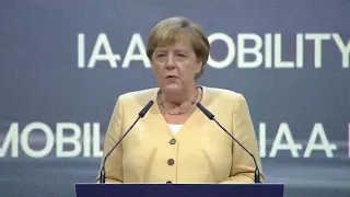 Munich IAA 2021 | Merkel attends the opening of the Munich Auto Show ​| Live