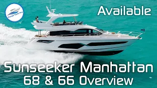 Sunseeker Manhattan 68 & 66 ⚡️ Now Available, Stunning Luxury Yacht in South Florida | Overview