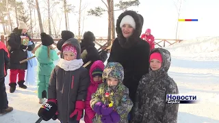 Зимние семейные забавы собрали бердские семьи на берегу Обского водохранилища