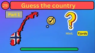 50 Guess the country quiz, Part-1: #quiz #geography #generalknowledge