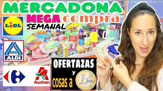 💰🪙MEGA COMPRA Semanal/ MERCADONA, LIDL, ALCAMPO 1€, Aldi y Carrefour/ OFERTAZAS/ Maricienta