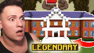 Am Luat LEGENDARY Construind O SCOALA !!! Minecraft Build Battle