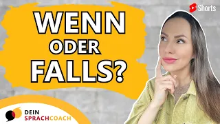 WENN oder FALLS?🧐 (Deutsch lernen | Learn German | Grammatik | Nebensätze) #Shorts