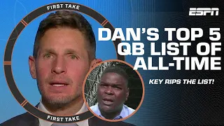 Top 5 QBs of ALL TIME?! Keyshawn calls it 'STUPIDITY' from Orlovsky! | First Take