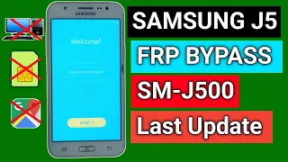 Samsung J5 (SM-J500) Frp Bypass | J5 Google Account Unlock |Without Pc| New Method Last Update 2023