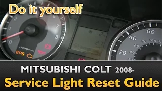 Mitshubishi Colt: Service Light Reset Guide