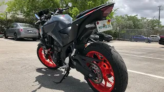 2021 Yamaha mt03 TST industries rear fender eliminator kit install