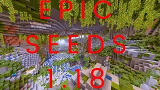 Top Four COOLEST Minecraft Seeds 1.18 (MASSIVE Lush Cave)