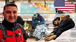 I CAME TO AMERICA, WHERE THE HOMELESS LIVE!! NEW YORK/AMERICA 🇺🇸 ~252