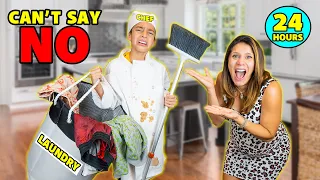 CAN'T Say NO to my MOM For a WHOLE DAY!! (Mother's Day Edition) | The Royalty Family