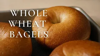 Whole Wheat Bagels | Japanese Style | Soft and Chewy | Lox Bagel Sandwich | No Lye