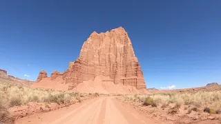 Temple of the Sun in Cathedral Valley, Utah