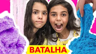 BATALHA DE SLIME - AREIA CINÉTICA E GELLY BAFF - ENTÃO ROBERTA? FT. ELOAH E DIVERSÃO