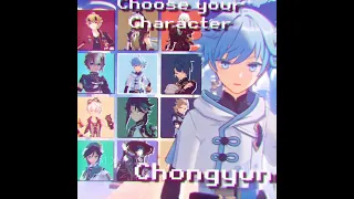 (Free project file) Choose your character | Chongyun edit | Video game lover