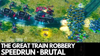 StarCraft 2 WoL - Mission 8 (The Great Train Robbery) - Speedrun (Brutal)