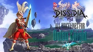 Dissidia NT: All Onion Knight voice lines