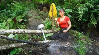 Installing Rudimentary Electric Power System From Water For My House | OFF GRID, Free Bushcraft