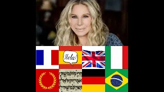 Barbra Streisand Singing in 8 Languages!