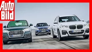 BMW X3 vs Audi Q5 & Mercedes GLC (2017) - Neuer X3 im ersten Vergleich Review/Details