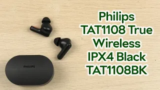 Розпаковка Philips TAT1108 True Wireless IPX4 Black TAT1108BK