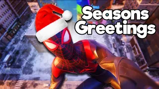 Spider Man Miles Morales Funny Moments #4 - A Very Spidey Christmas