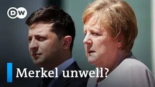 Germany: Merkel shakes in Berlin heat during Zelenskiy visit | DW News