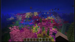 How to build a coral reef | Minecraft Block by Block Tutorial ASMR sounds