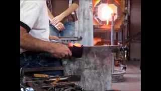 A Glassblowing Class Demonstration - Glass Christmas Ornament