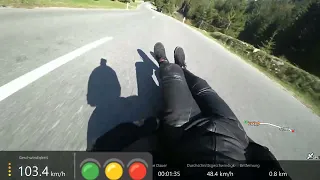 Step by Step on the Ladder to 140kmh or even 90 MPH (Streetluge  POV)