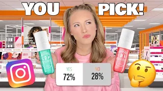 LETTING MY INSTAGRAM FOLLOWERS DECIDE WHAT I BUY AT ULTA BEAUTY! 🤔💄😱