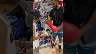 10 Year Old Kid Buying The Big Red Boots…  🤔🤷‍♂️