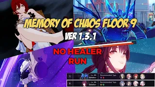 HSR MoC Floor 9 ver 1.3.1 | No Healer, E0 Himeko, E0 Clara + Herta | 3 Star Full Clear